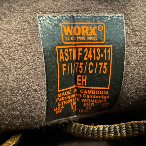 Worx By Red Wings Women’s Safety Shoes. Size 6. - Picture 2 of 8